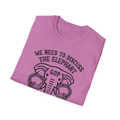Elephant in the Womb / Pro-choice : Unisex Softstyle T-shirt