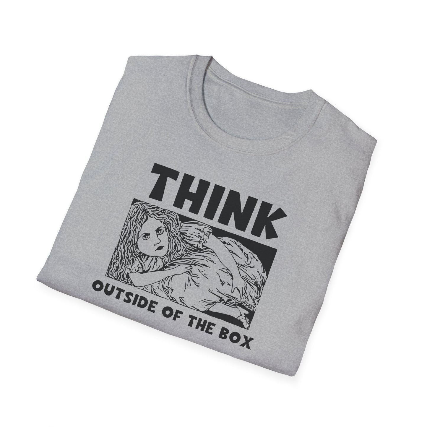 “Think Outside of the Box” Unisex Softstyle T-Shirt