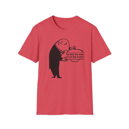 Stop Eating Dead Animals : Unisex Softstyle T-shirt