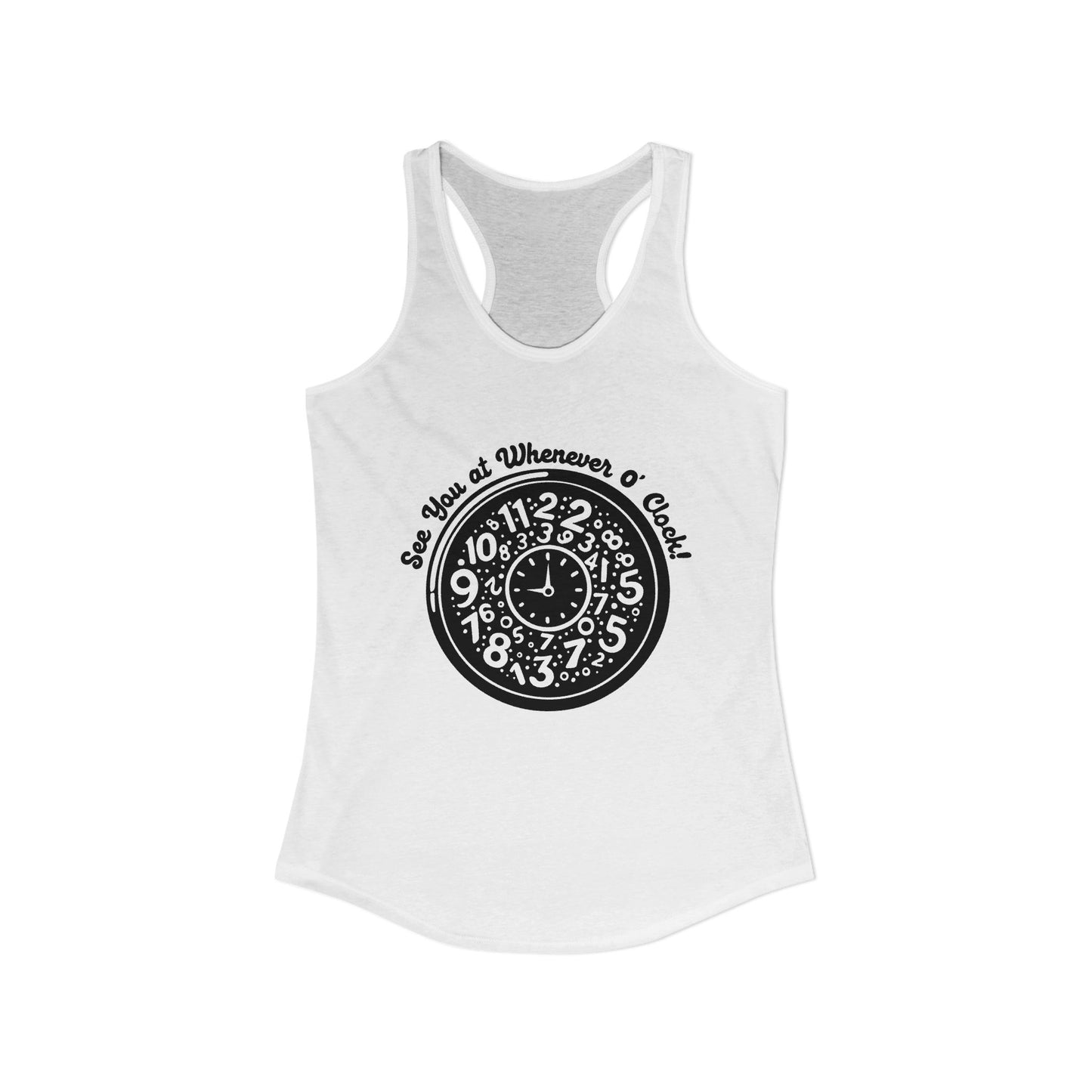 Whenever O'Clock : Womens Racerback Tank Top