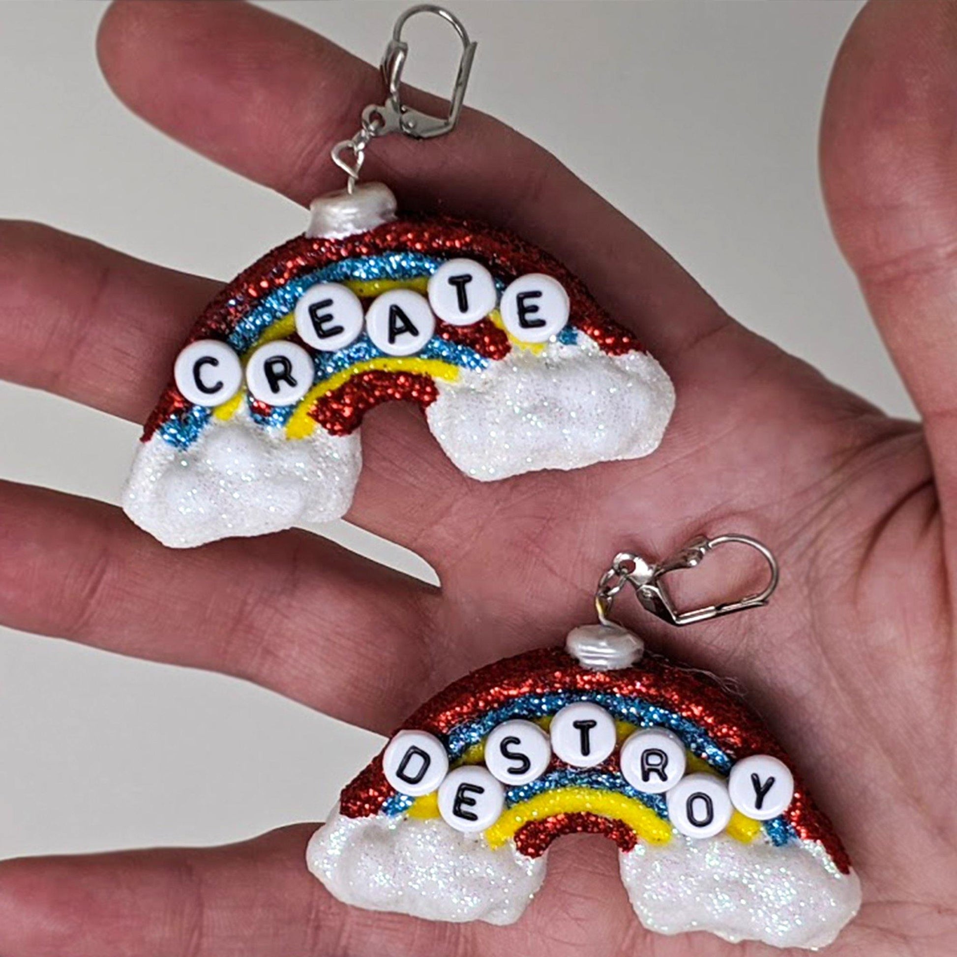 "Destroy to Create" Dangles - Curio Memento