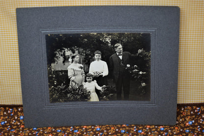 Lot of 5 Large Cabinet Cards Featuring Victorian family - Curio Memento