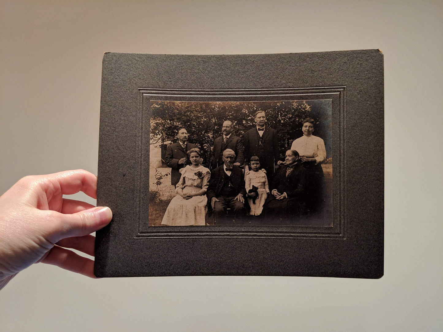 Lot of 5 Large Cabinet Cards Featuring Victorian family - Curio Memento